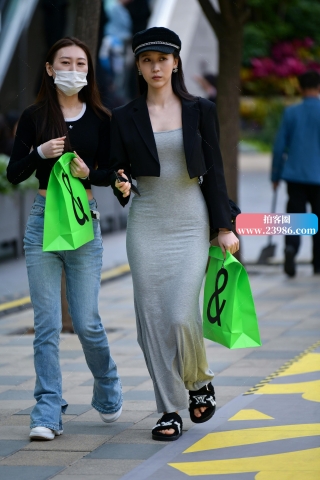 ★漂亮棉质长裙美女